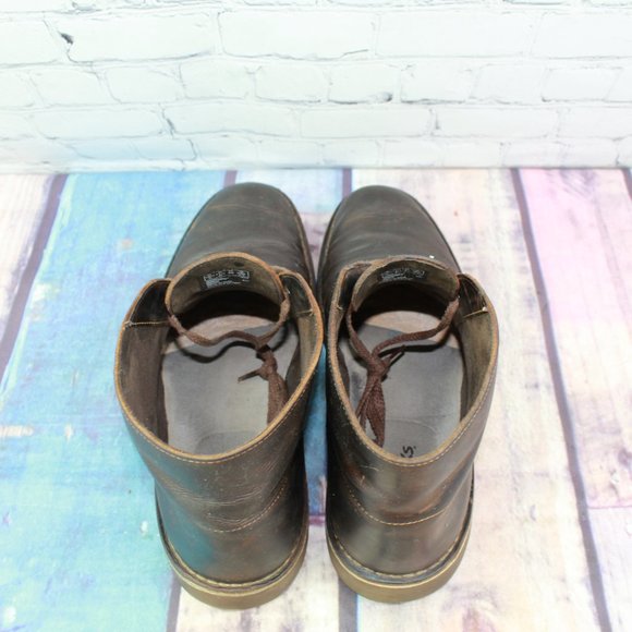 Clark's Bushacre 3 Brown Leather Chukka Lace Up Ankle Boots Size 11.5 M - Picture 6 of 9